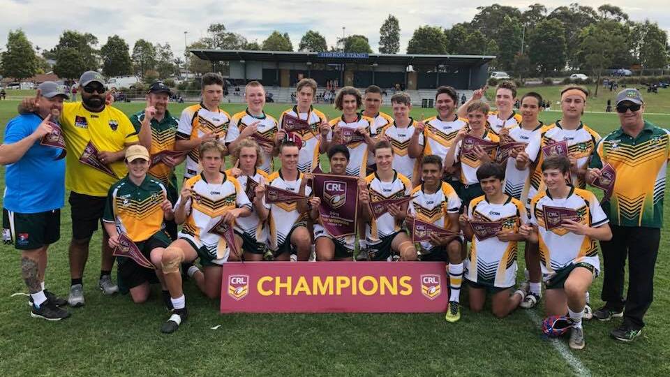Group Three under 14s after their 26-0 win over NRL Victoria in the Country final played at Charlestown.
