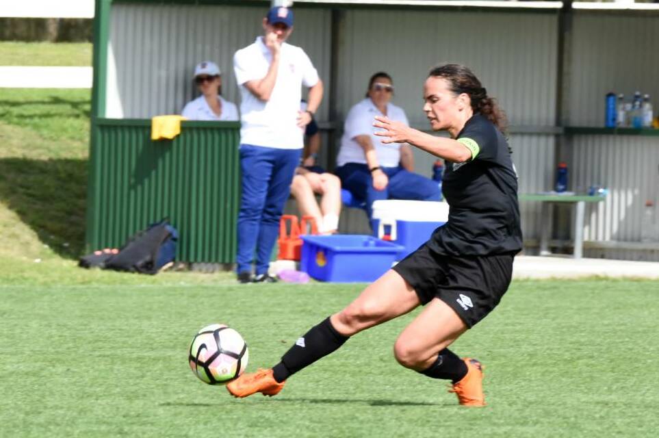 Courtney Anderson will be a key player for Mid Coast Football in this season's Herald Women's Premier League. Mid Coast meets Newcastle Olympic at Taree on Sunday.
