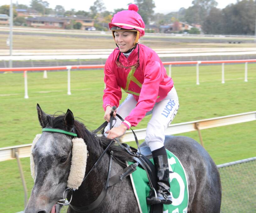 Louise Day guided Frozen In Time to a dashing win in the Carlton Dry Benchmark 66 Handicap at the Port races.