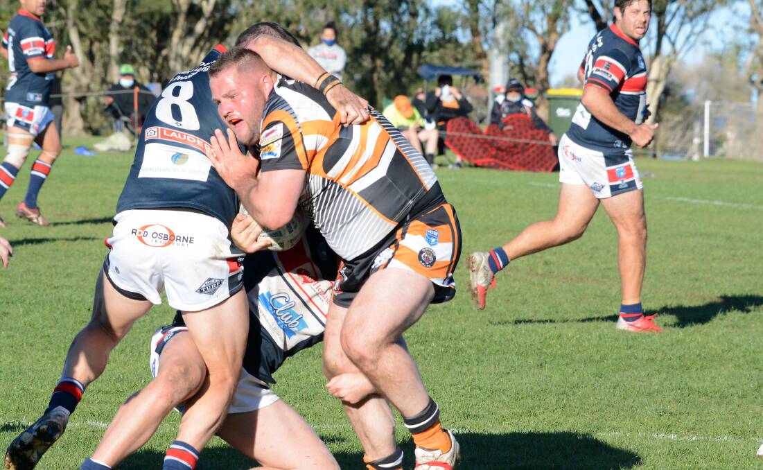 Wingham prop Jackson Mullen had a mighty game against the Pirates.