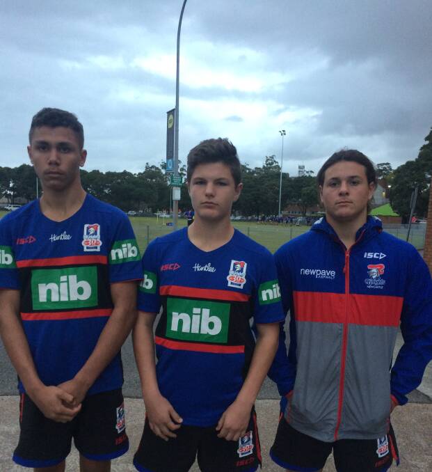 Tylee Donovan (Wauchope), Harry Wesley (Taree Panthers) and Ryan Long (Taree Panthers).