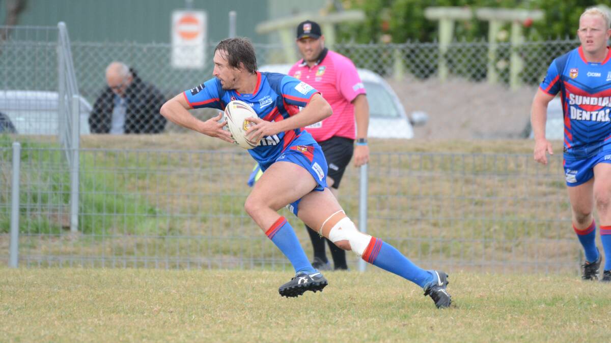Strong running centre Beau White was a try scorer for Wauchope in the 22-22 draw with Taree City in the match at Taree.