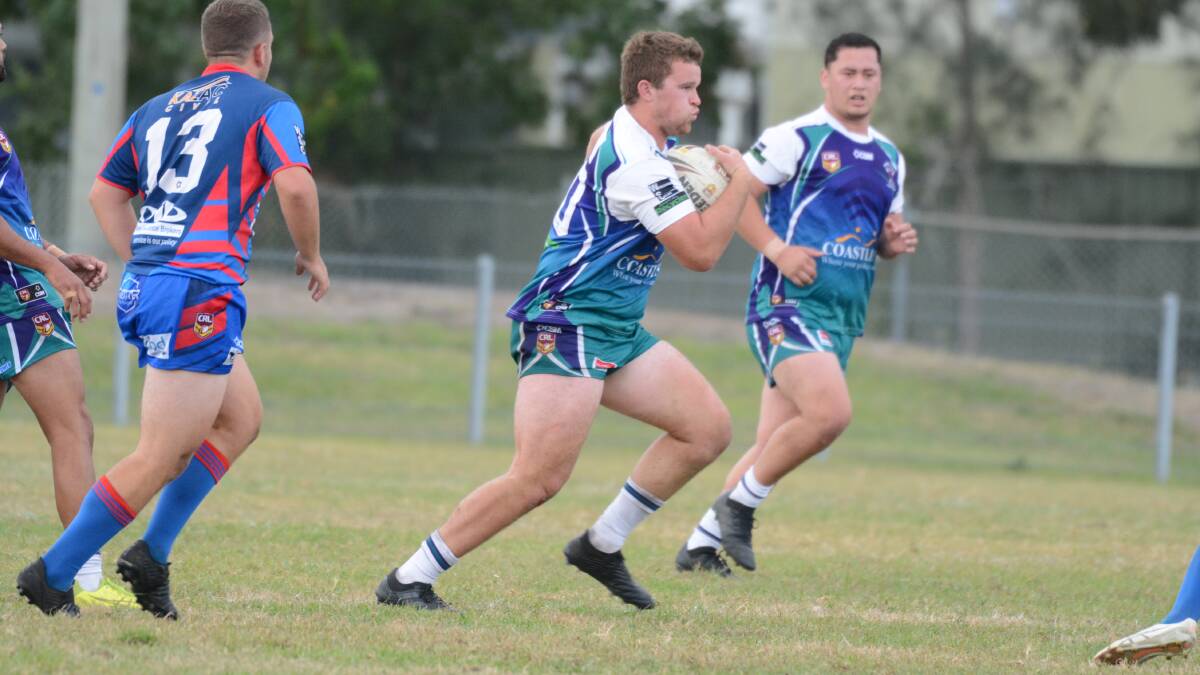 Taree City prop Will Clarke worked hard in the match against Wauchope at the Jack Neal Oval. 