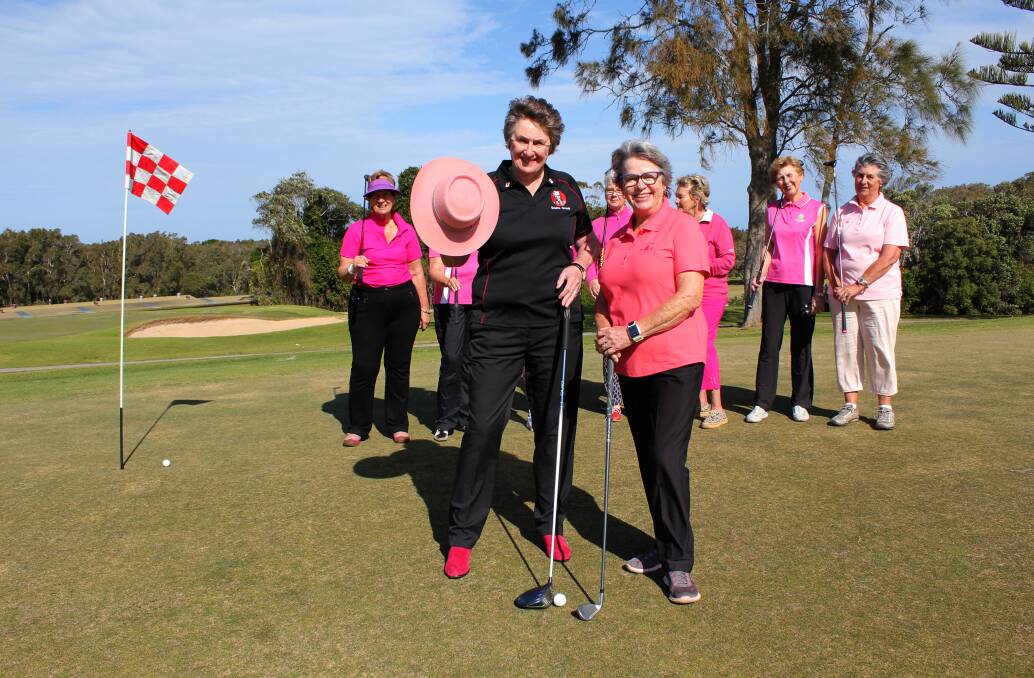 Tee-up time: Charity Golf Day Sponsor Fran Scutts and Port Macquarie Women’s Golf Club President Wendy Gordon are looking forward to the club’s annual charity golf day in support of local breast cancer patients.