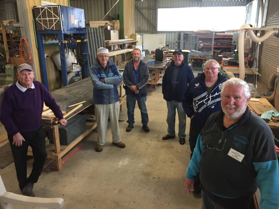 We're back: Kendall Men's Shed members Hector McDonell, James Wallace, Kevin Angel, Dick Brunyee, Greg Hedley and secretary Bruce Simpson.