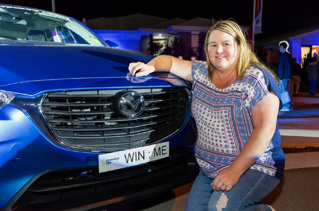 Car winner:  Sovereign Hills Display Village Mazda CX3 Maxx winner Jodi Harper. Photo: supplied