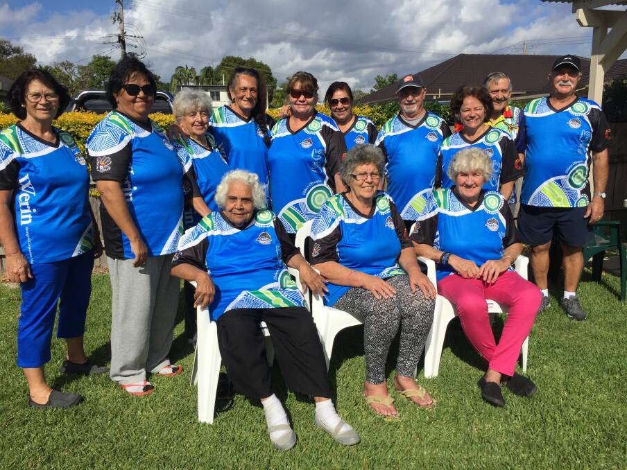 Off to the games: Aunty Gloria Holten, Aunty Marian Holten and Aunty Djakki Travers  preparing to lead the Port Macquarie-Hastings team into the 2017 Elders Olympics.