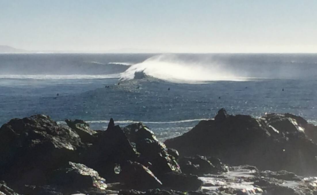 Big seas: The Bureau of Meteorology is forecasting huge seas for Tuesday and Wednesday.