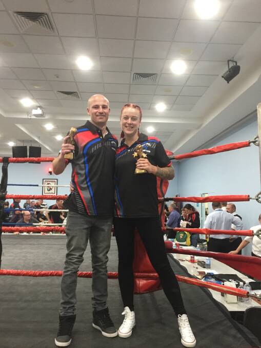 Boxing couple: Brock and Skye Hollis. Photo: supplied