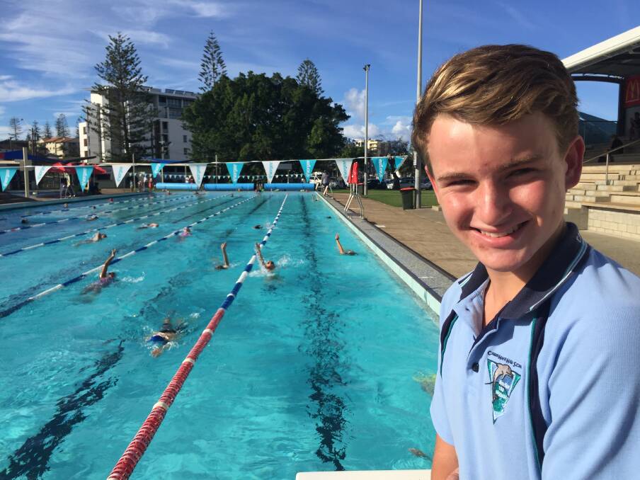 Medal haul: Camden Haven High School's Bailey Whitton has returned from the NSW junnior state swimming championships with some bling.