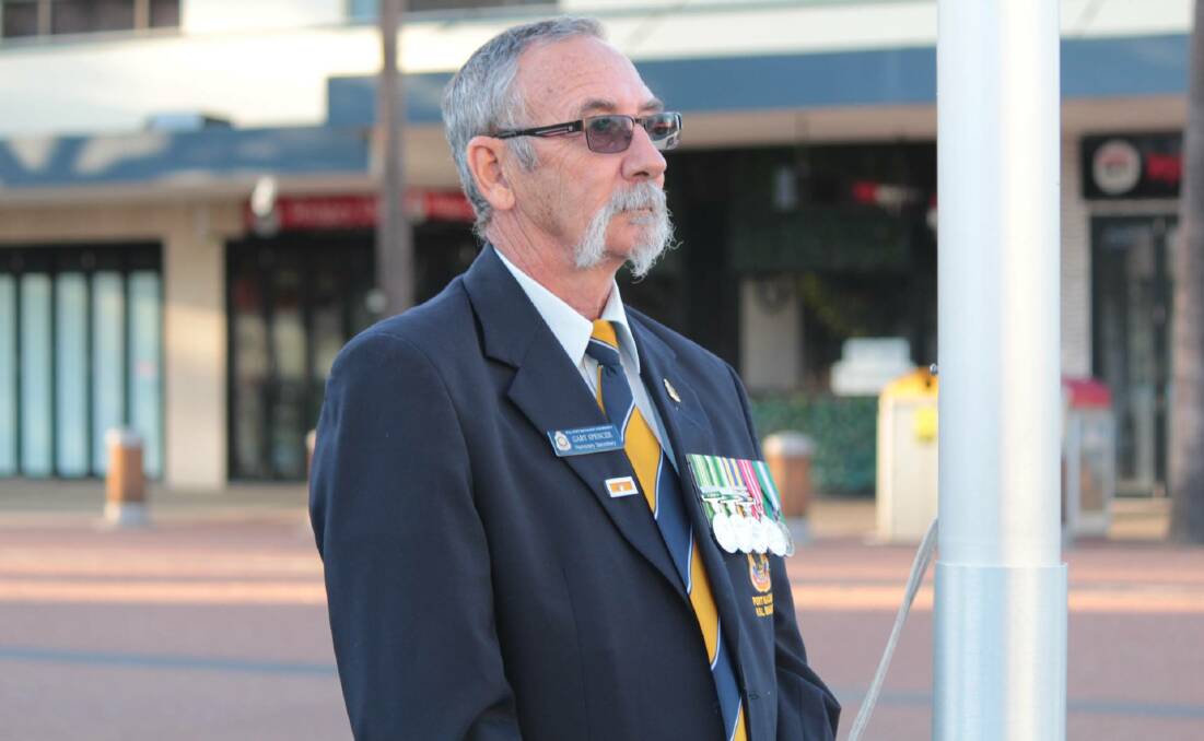 The war is over: Port Macquarie RSL sub-Branch secretary Gary Spencer.