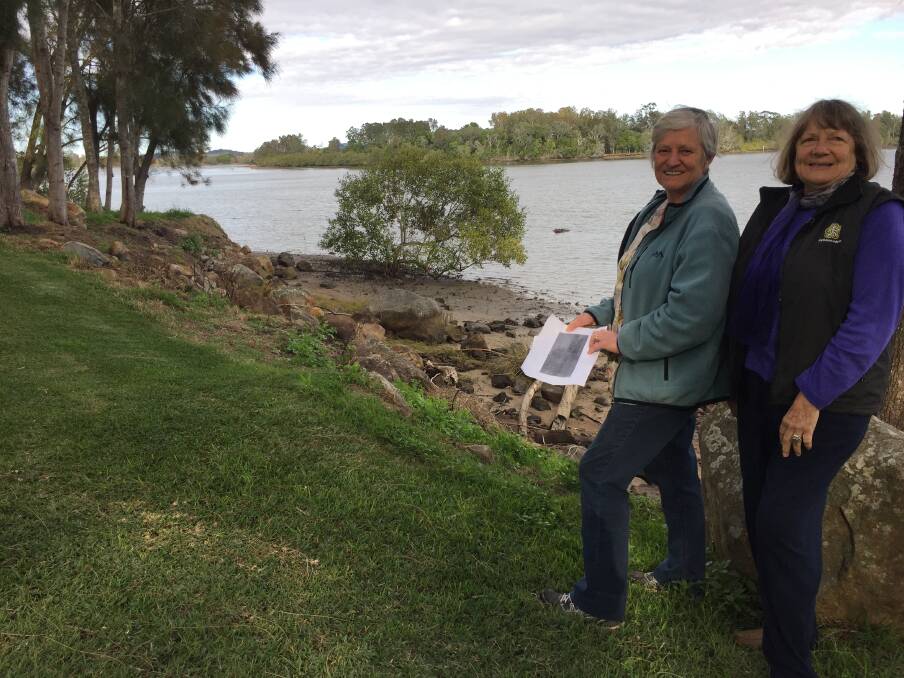 Grave hunt: Riverside residents Jo Morgan and Narelle Milligan will lead a discovery discussion and walk on early grave sites on the north shore on Sunday.