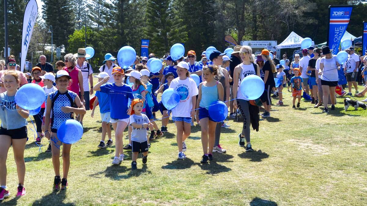A sea of blue: The Juvenile Diabetes Research Foundation will host its fundraising walk on Sunday November 10 at Westport Park. Get there by 9.30am and register online. Phjoto: Brenda Sarno