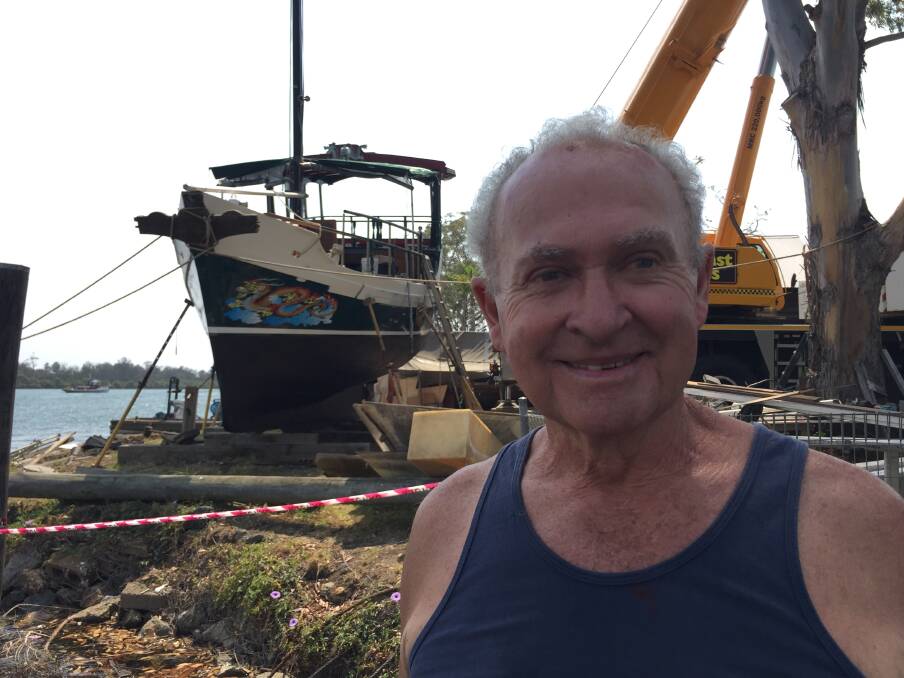 Back in the water: The Junk owner Allen Rothery has spent seven days a week over the last 18 months restoring the popular entertainment and leisure boat.