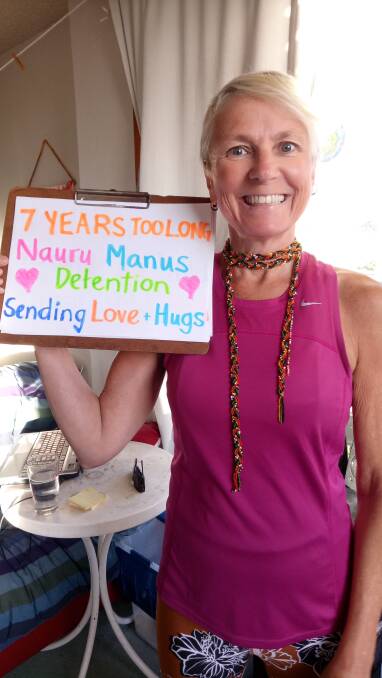Helping hand: Jill Horton is helping fundraise to resettle detainees from Manus Island and Nauru to Canada.