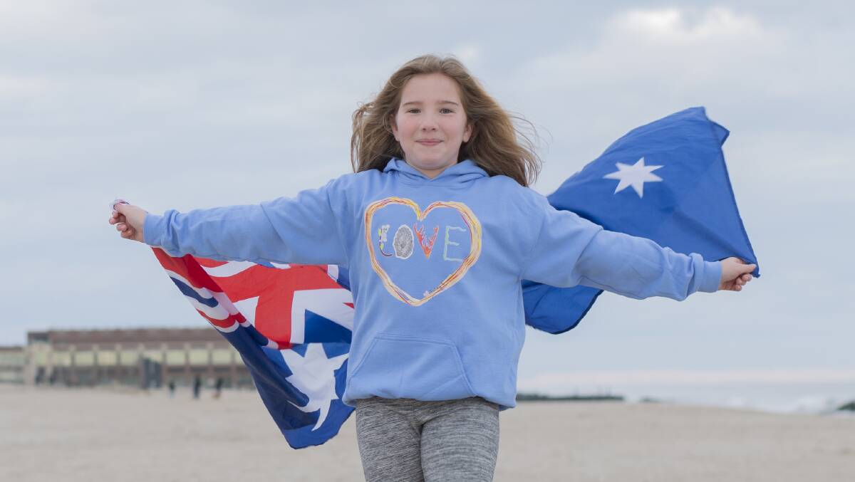 What a star: 10-year-old Finley Elias lives in the USA but has a connection with the Port Macquarie-Hastings. Photo: Snuggle Bunchkin Photography