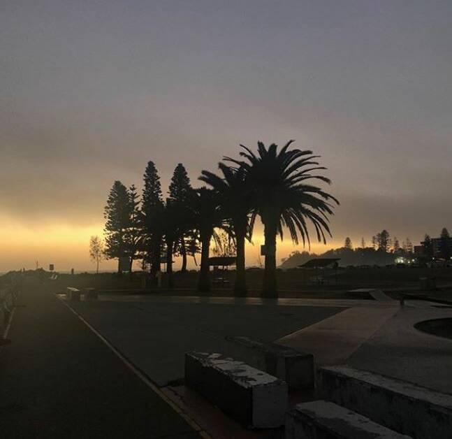 Hazy days: Wednesday's hazy weather conditions were captured by our Instagram contributor @stevenewmanrealestate.