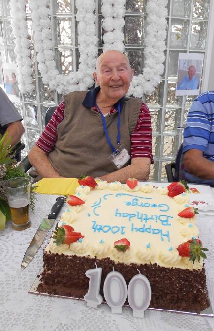 Happy 100th: Maryknoll Hostel's George Wallens celebrated his 100th birthday on May 15. Photo: supplied