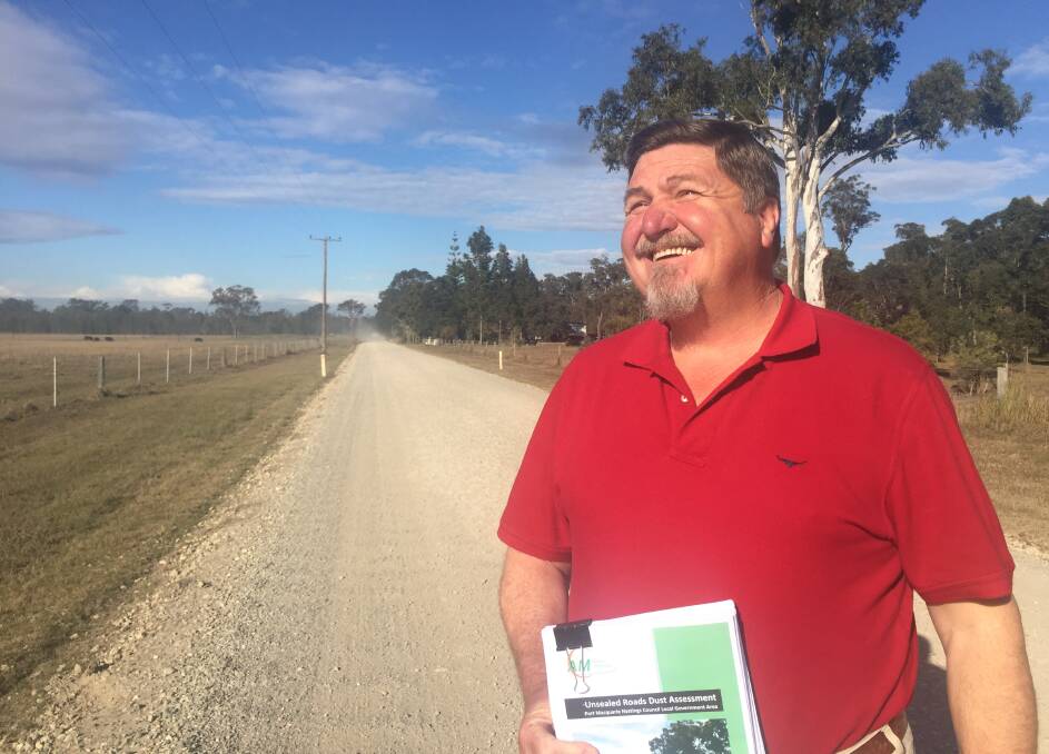Frustrated: The Hatch Road resident Stuart Redman says he is disappointed with the results of air quality testing on the contentious road.