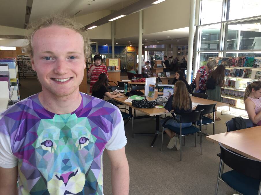 Constant learning: Hastings Secondary College Port Macquarie campus year 12 student Ruairidh Granger.