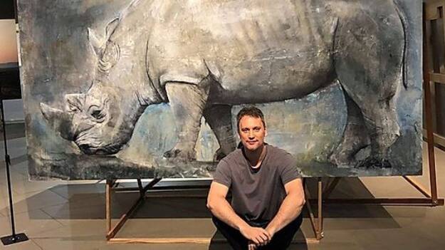 Helping koalas: New York-based South African artist Russ Ronat will open his koala exhibition at the Glasshouse on Saturday, February 15.
