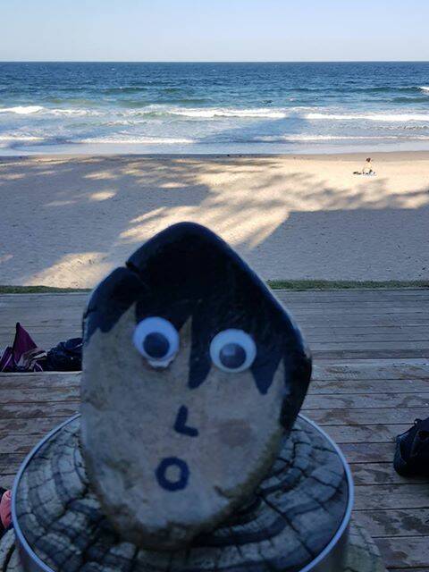 Roger the Rock, on location in Port Macquarie.