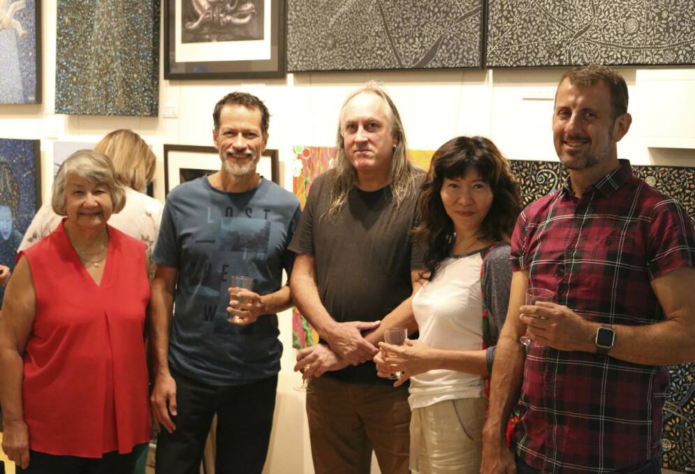 The artists: Elva Henderson, Beric Henderson, John Scott, Sumei Chew and David Brooker. Photo: supplied
