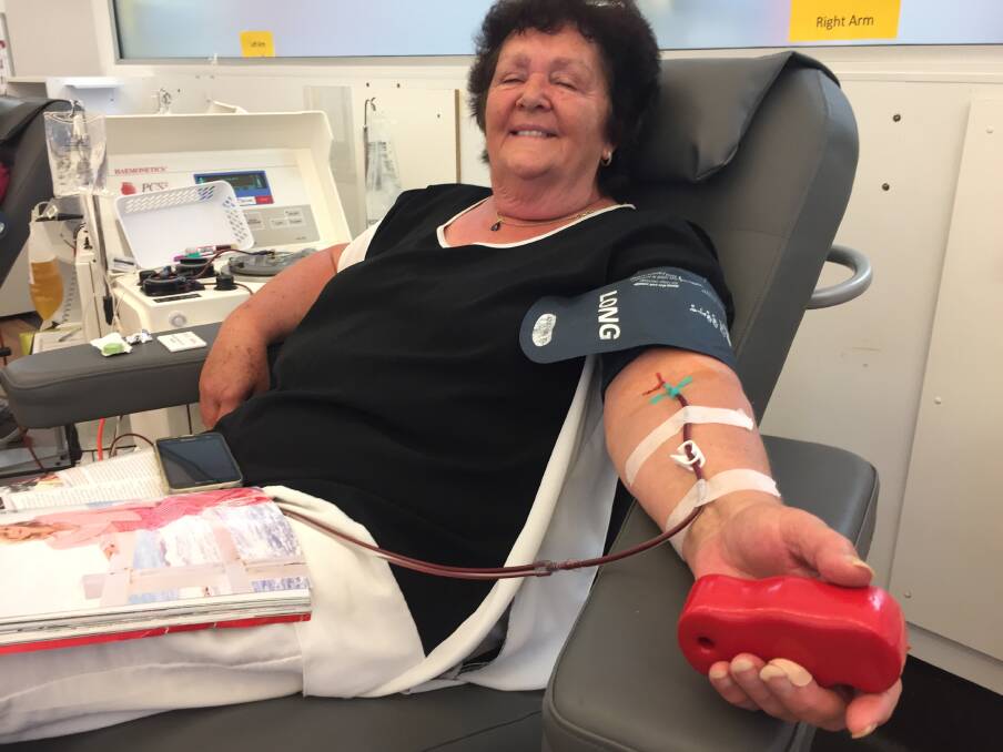 Give a little bit: Port Macquarie's Christine Kemp wants to you donate blood as part of the latest awareness campaign. Photo: Peter Daniels