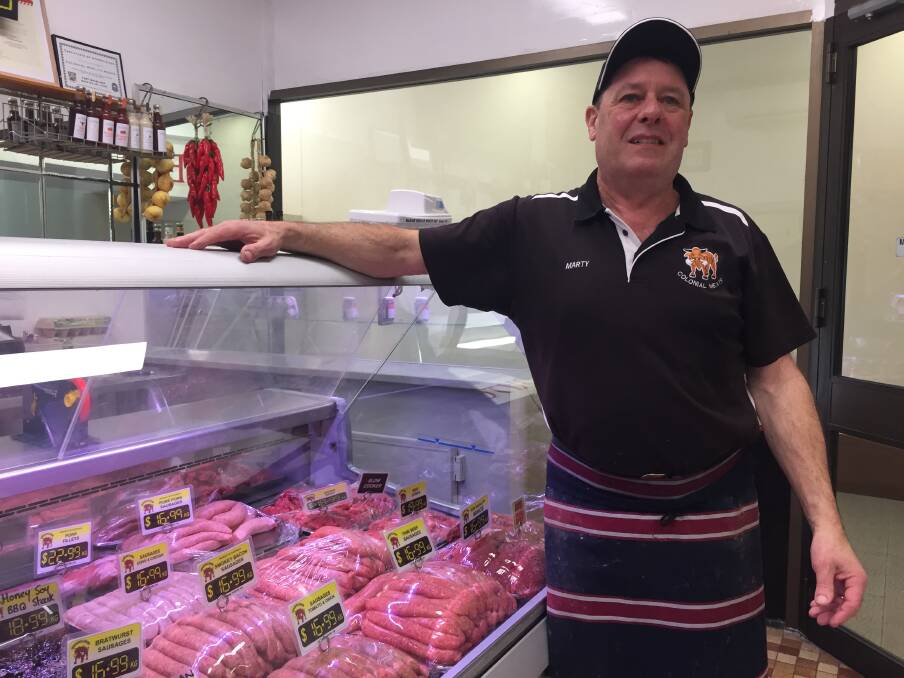 Not moving: Colonial Meats owner Marty Archer says the economy just doesn't feel like it is flowing.