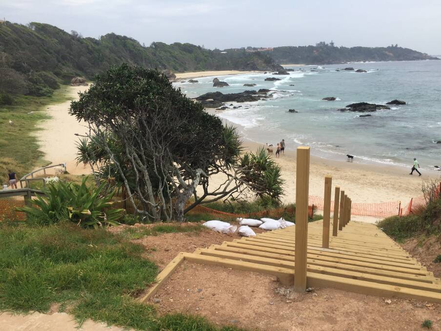 Redesigned: Port Macquarie-Hastings Council says it has made improvements to the design of the new Nobbys Beach access stairs. Work is set to recommence from November 18.