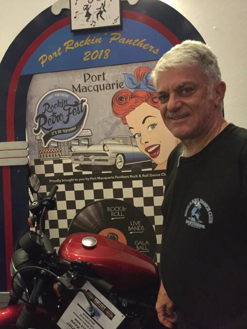 Happy Days: Port Macquarie Panthers Rock and Roll Club spokesperson Ross Cutrupi.
