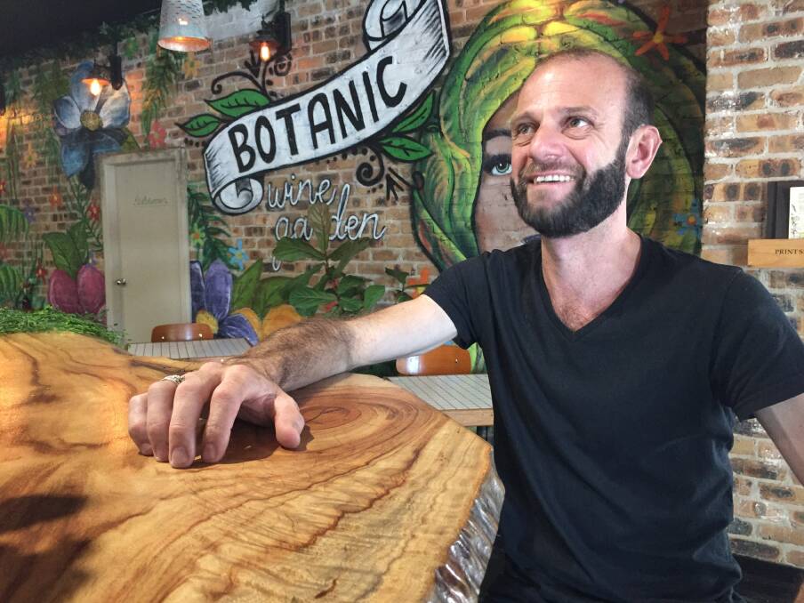 Get onboard: Botanic Wine Garden's Joel Murdoch is the first restaurant to sign up for the DineSmart campaign.