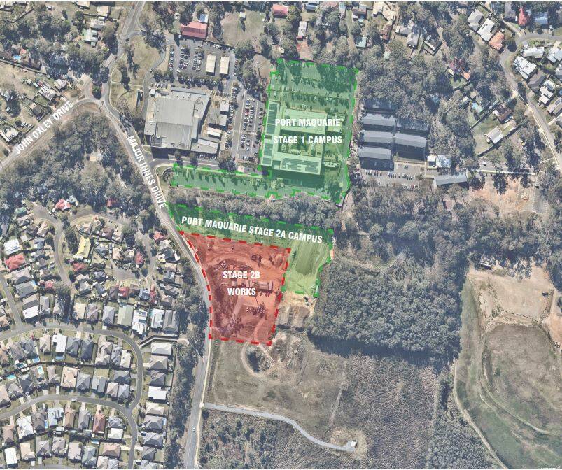 Planned development: An aerial view of Stage 2A and Stage 2B. Courtesy: CSU