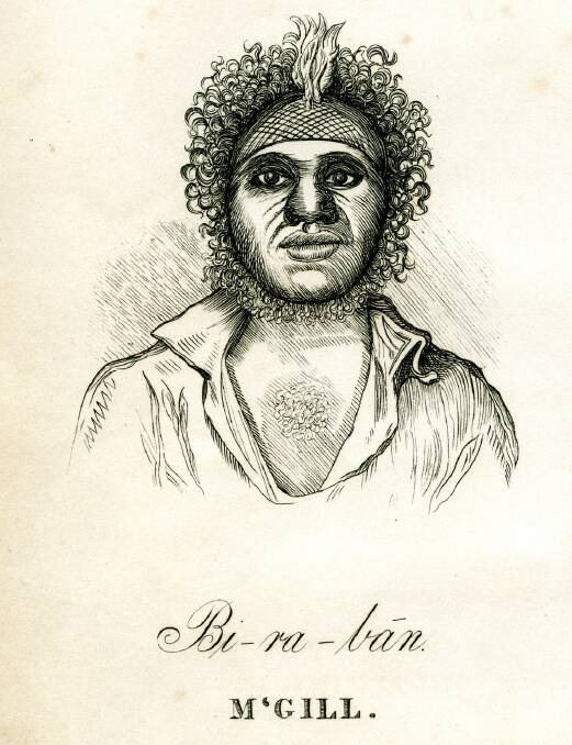 First impressions: Portrait of Biraban was sketched by A.T. Agate from US Exploring Expedition. 1839.