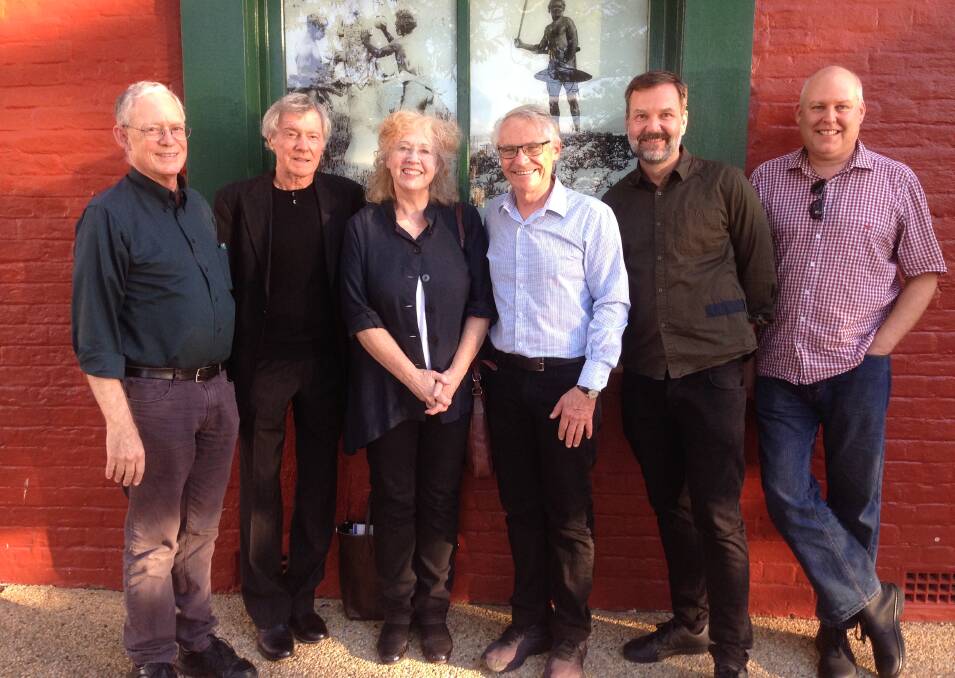 Work starts: Port Macquarie Historical Society President Clive Smith with the Museums Master Plan Consultants  Lionel Glendenning, Kylie Winkworth, Paul Berkemeier, Jason Border and Brent Trousdale.