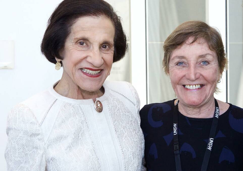 Health and art: Dame Marie Bashir AD, CVO with convenor of the 10th Art of Good Health and Wellbeing international arts, health and creative ageing conference Margret Meagher.