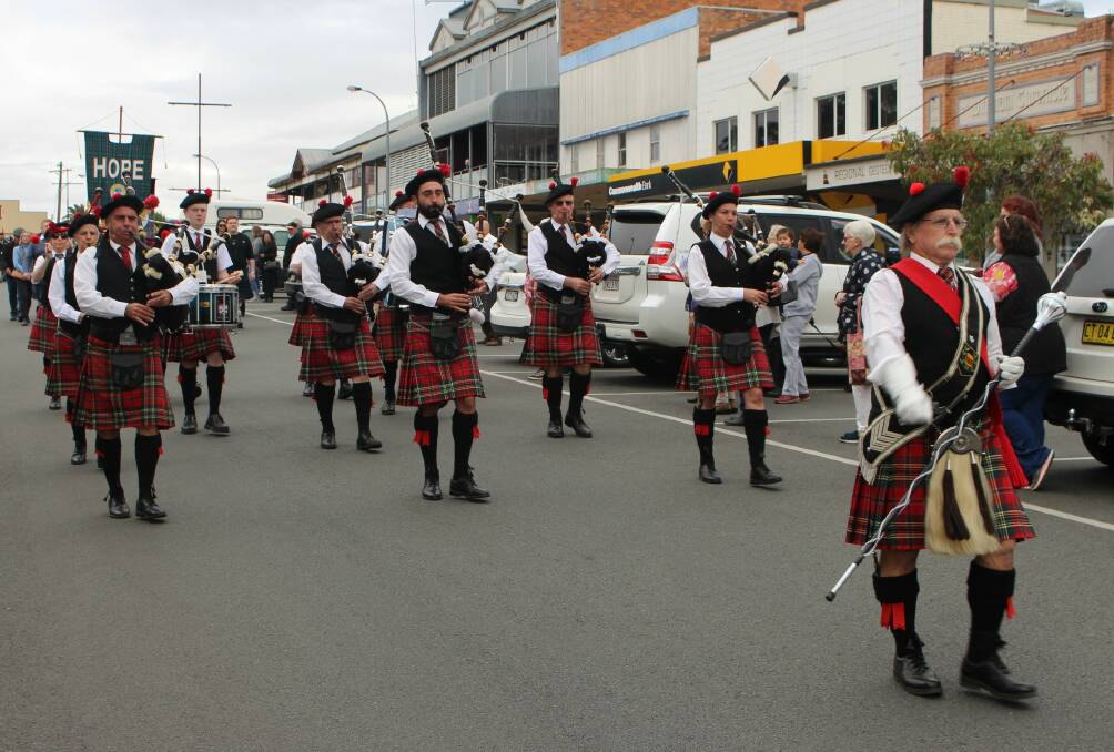 Out front: The Hastings District Highland Pipe Band will celebrate its 50 year anniversary on Saturday, November 30.