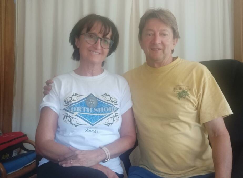 Exercise: North Shore residents Viv and Kingsley Searle say maintaining a good exercise program is one key to successfully enjoying your isolation.
