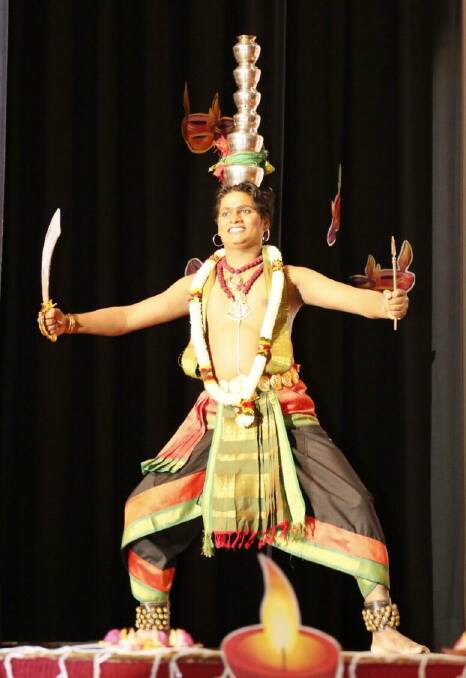 Traditional dance: One of the newly-resettled Tamil refugees, Nick, will perform traditional dance at the Tamil feast and dance.