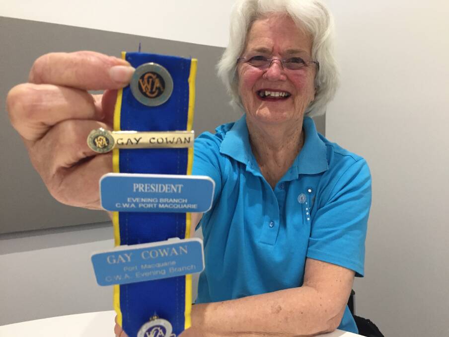 Big week ahead: Port Macquarie CWA Evening branch president Gay Cowan is looking forward to the organisation's awareness week campaign which gets underway on Saturday September 1.