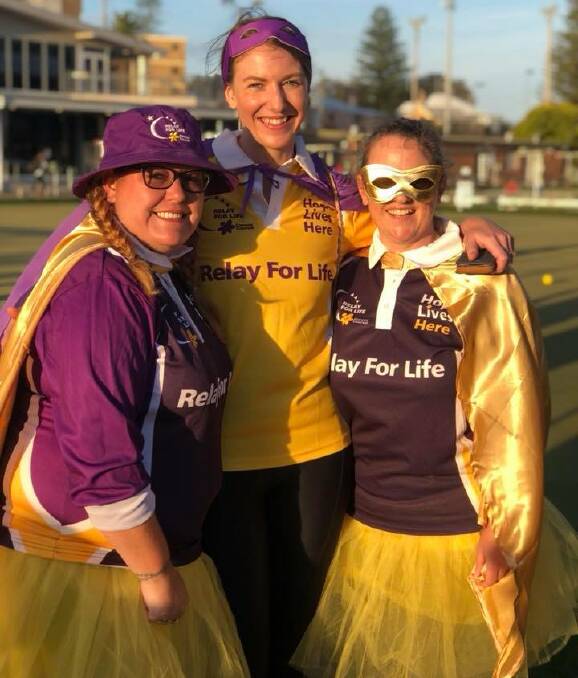 Ready to go: Event chairs Mel Collins and Dione Edwards are gearing up for the big event with Cancer Council representative Katie Mead, centre.