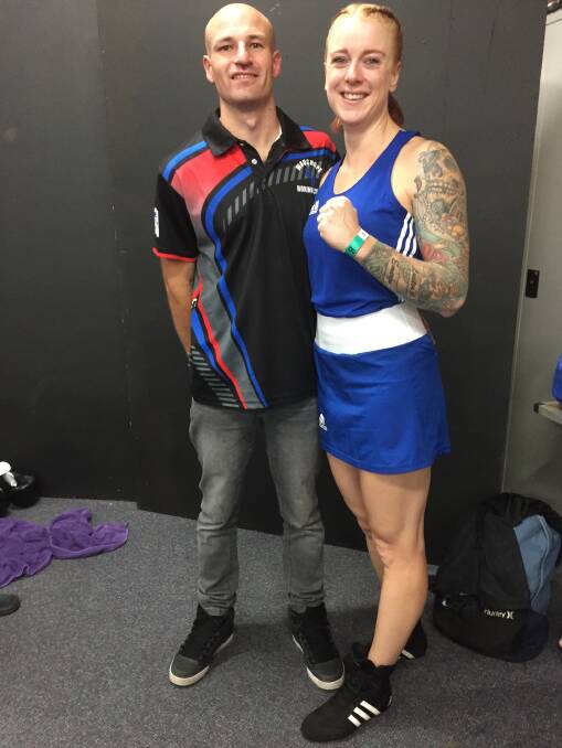 Boxing couple: Brock and Skye Hollis are looking forward to Wauchope Fight Night on June 23. Photo: supplied
