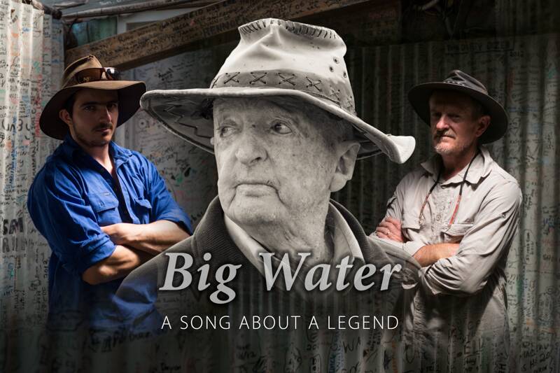 Fitting tribute: Dylan and Rob Smith featured on the album cover of Big Water, a song celebrating Inverell river watcher Ray Mepham.