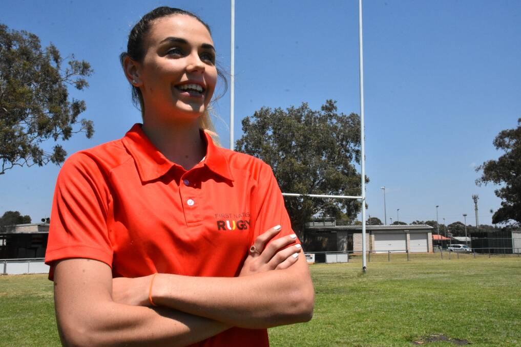 Good communicator: Breanna Green is preparing to join her fellow First Nations sevens team members in Sydney this weekend.