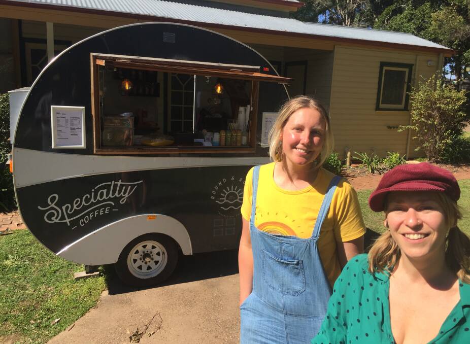 New markets: Jess Davidson and barista Anne de Nooijer from Round & Round Coffee, based at Roto House and the Koala Hospital.