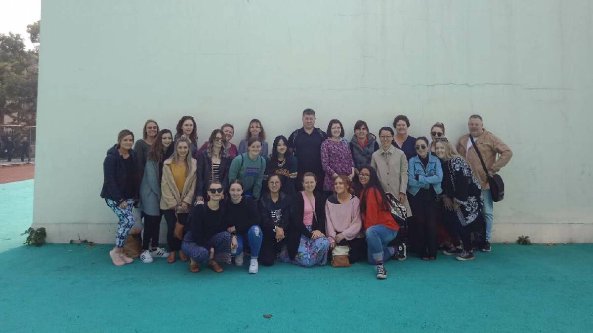China tour: The Port Macquarie nursing and midwifery students visiting China.