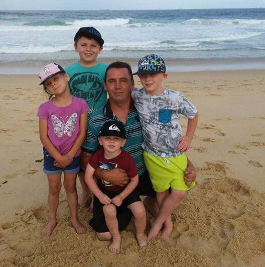 Tough times: Mark Keans is terminally ill in a Brisbane hospital and his family is trying to organise a visit with his children.