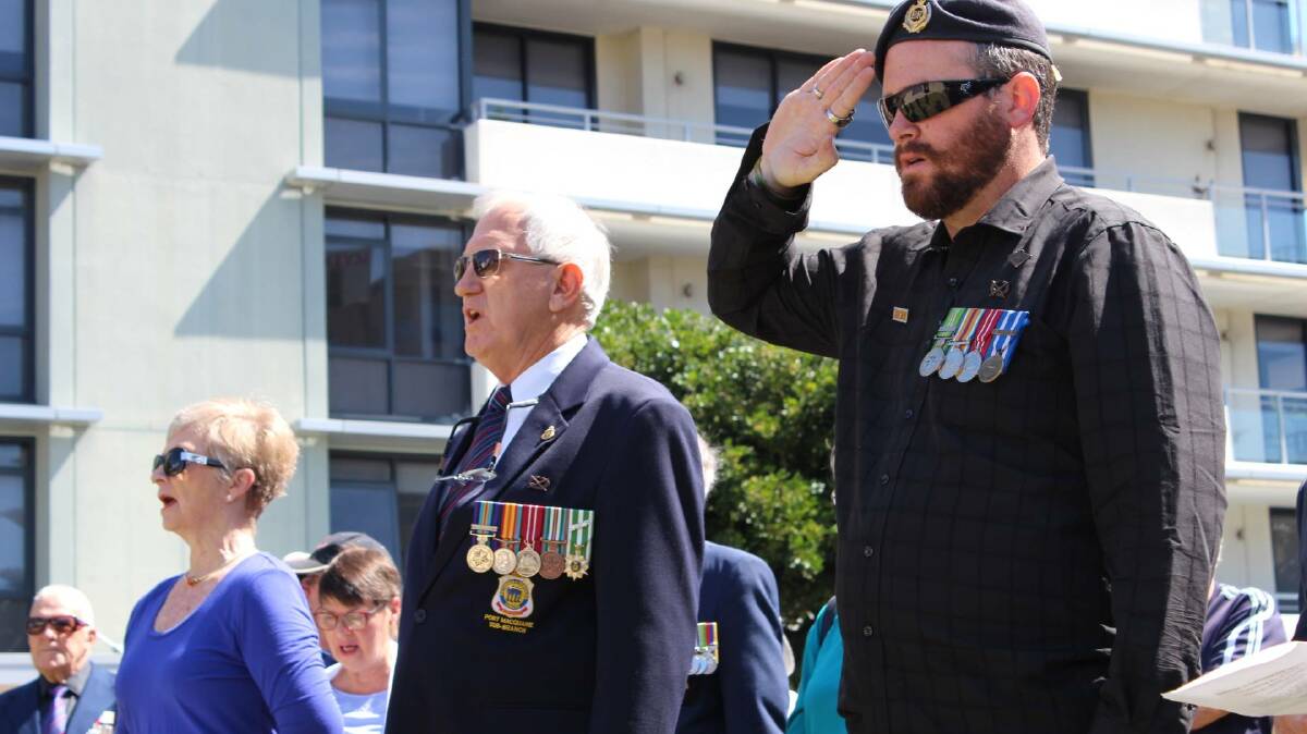 Young veterans: Friday's September 11 remembrance service will be a low key event, according to the Port Macquarie RSL sub-Branch.