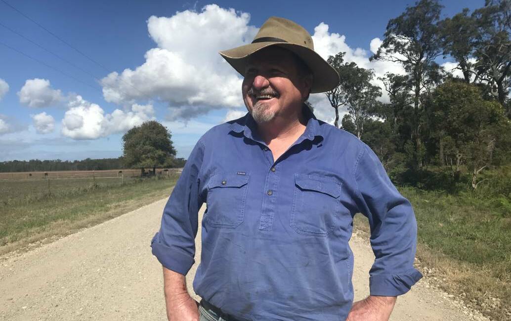 Happy as: The Hatch Road's Stuart Redman is looking forward to the road being sealed.