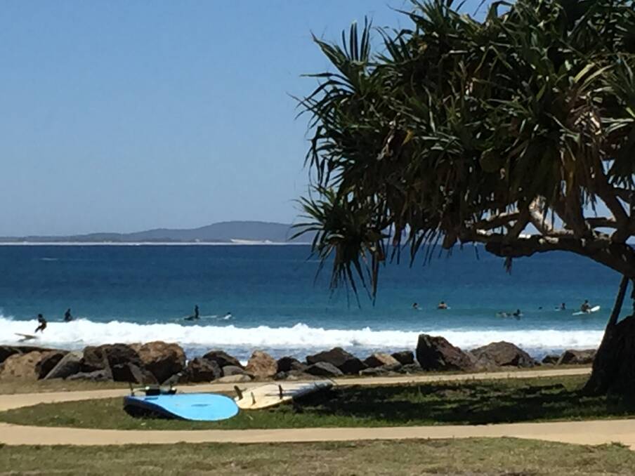 Hot, hot, hot: Beaches were a popular place over the weekend, particularly at Crescent Head.